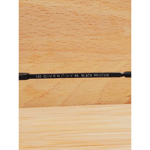 Givenchy Aviator Eyeglasses Black Pewter Square Metal Frame 140 55 16 - Picture 8 of 11